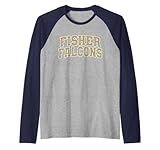 Fisher College Falcons Apparel Sports Fan Raglan Baseball Tee