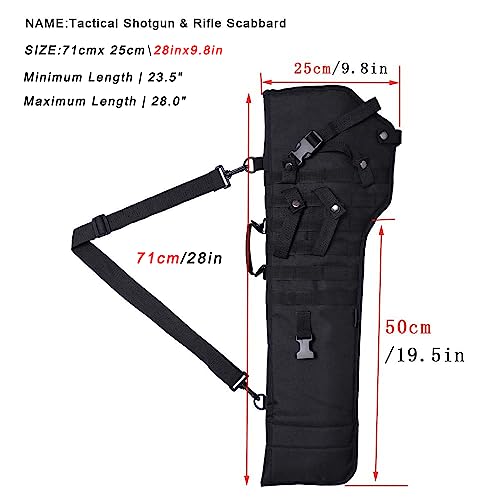 Waxaya Tactical Rifle Scabbard Shotgun Shoulder Bag (Black) #TOP1