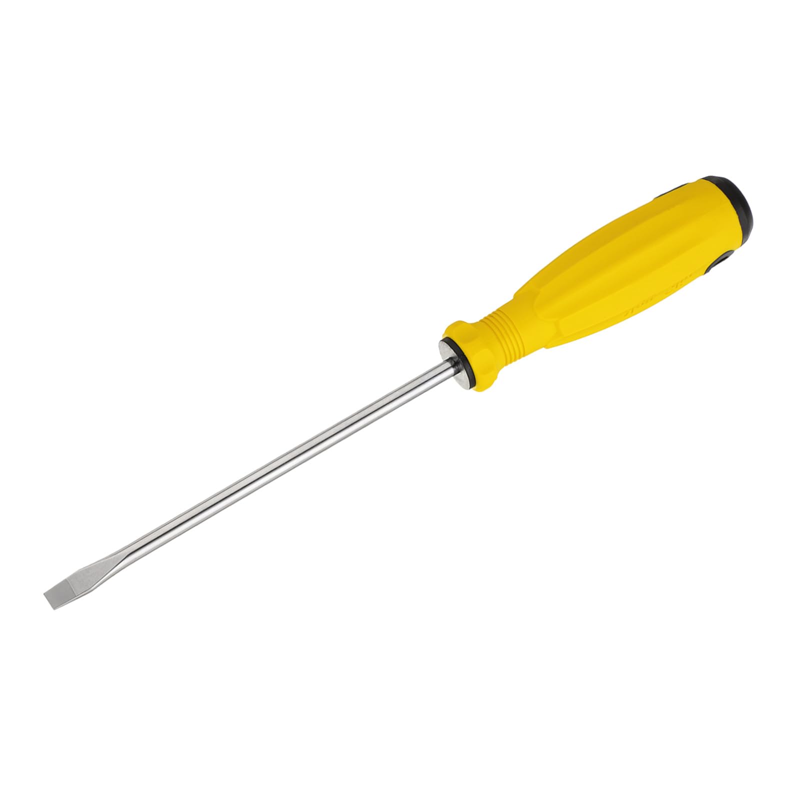 HARFINGTON SL6 Destornillador de cabeza plana de 10.4 pulgadas, destornillador magnético ranurado CR-V con mango ergonómico para reparación de bricolaje, amarillo