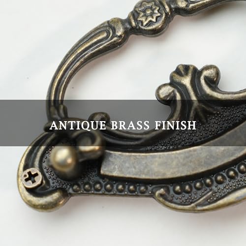 HOUSEHOOK 8 Pack Antique Brass Drop Bail Drawer Pulls, 2 Inch Hole Center by HOUSEHOOK - Used condition - Image 4
