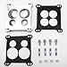 KIPA Carburetor Adapter Manifold 2696 Four-Hole Square-Bore to Spread-Bore Replace for Quadrajet Thermo-Quad Manifolds, 0.850 in. Thickness