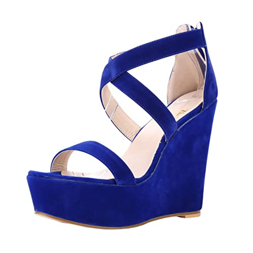 Sandales plateforme femme style chaussure été gladiateur talons nu
