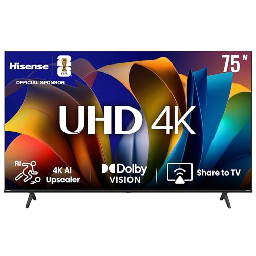 Hisense UHD TV E675 75インチ【送料込み】 Hisense 75 inch Smart TV UHD 4K E6N-Dolby Vision,Game Mode Plus