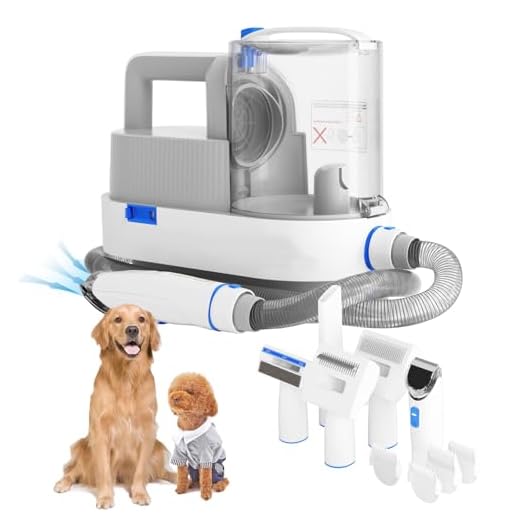 GZI Katio Kadio Dog Grooming Tools with Vacuum Clippers - 2.5L Large Capacity Dustbin, Strong Suction, Low Noise - Pet Hair Solution for Dogs and Cats