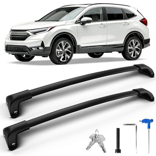CROSSHIP Lockable Roof Rack Cross Bars Compatible with Honda CRV 2023 2024 2025 2026 Heavy Duty Aluminum Crossbars Anti-Theft Roof Bars for Rooftop Cargo Luggage Kayak Bike