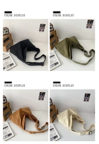 Image of Women Shoulder Bags Canvas Tote Bag Handbag Large Hobo with Pockets Work Bags for Women and Men