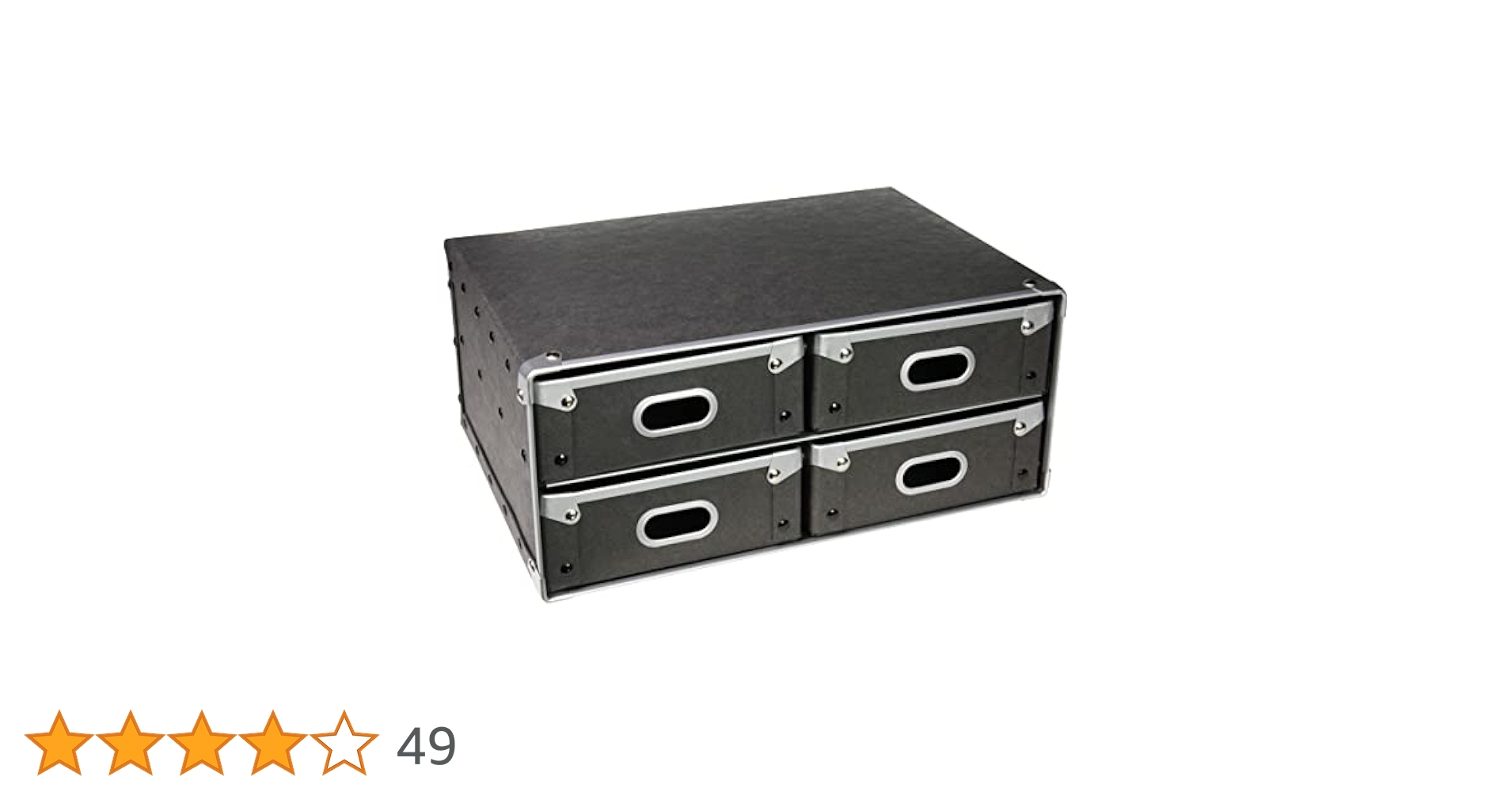 Amazon｜無印良品 硬質パルプ・引出4個 約幅36×奥行25.5×高さ