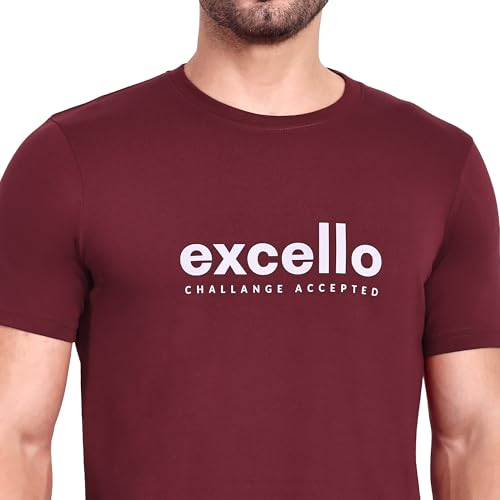 Image of EXCELLO Men's 100% Pure Cotton T-Shirt || Super Soft, Breathable, Premium Material.