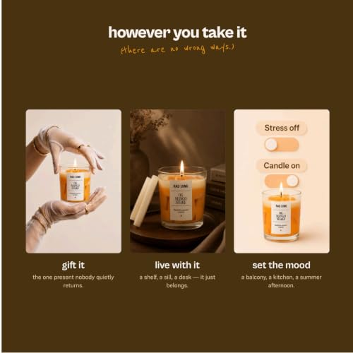 Image of RAD LVNG OG Mango Shake Grande | 350g Soy Wax Scented Candle | 45hr+ Burn | Gel Wax Cubes | Silicone Lid | Hand-Poured | Mango, Sweet, Fruity | Gifting & Home Decor