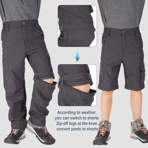 Image of Asfixiado Kids Boys Snow Pants,Youth Outdoor Hiking Fleece Lined Soft Shell Ski Windproof Camping Insulated Pants