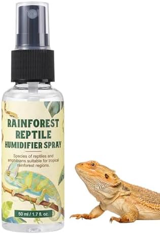 Reptile Humidity Spray | 50ml Bearded Dragon Moisturizing,Lizard Humidity Mist,for Keepers Breeders Pet Parents Animal Lovers Terrarium Shelters Shops Home Enclosure Feeding Tank