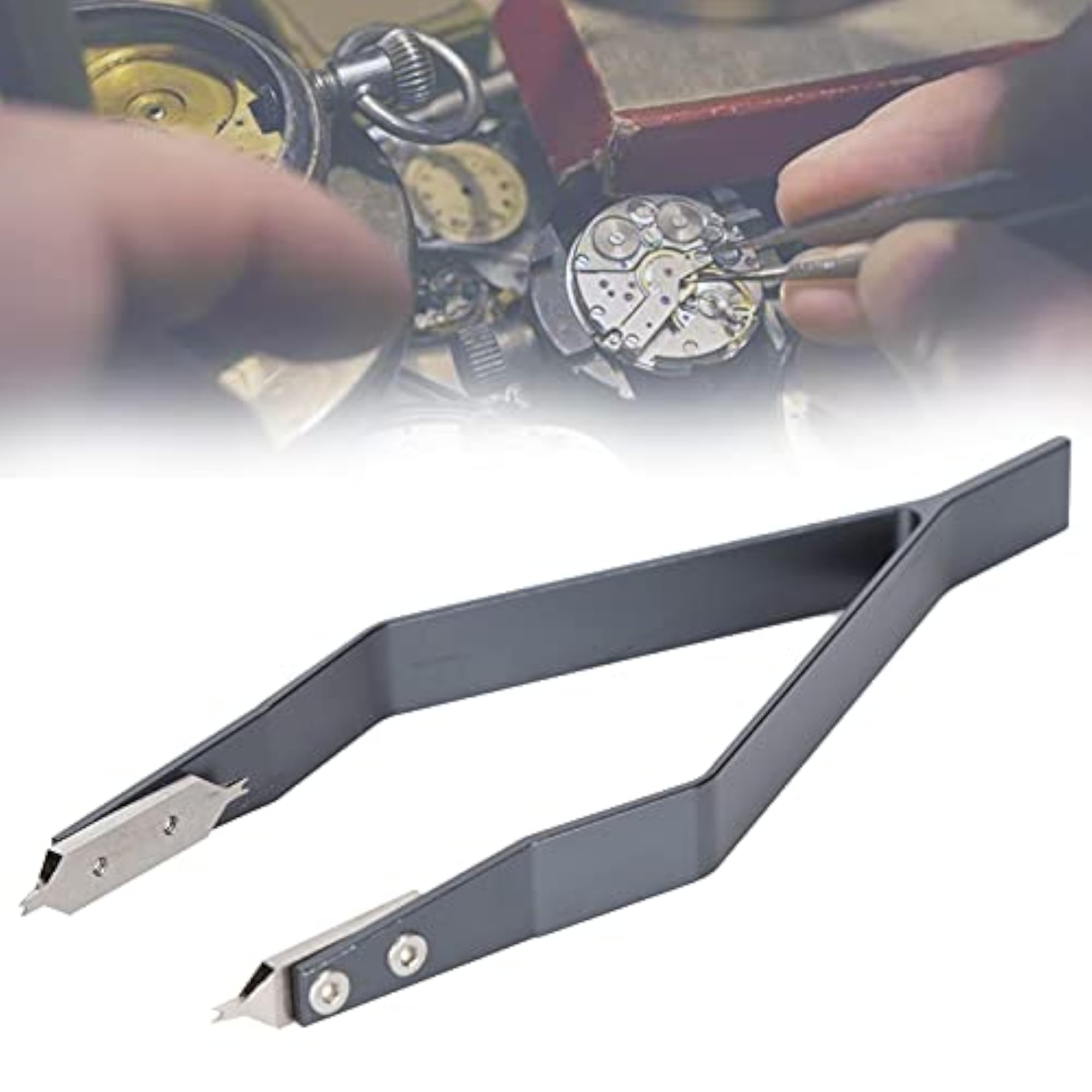Watch Spring Bar Plier Tool, Useful Alloy Tweezers for Watch Maintenance