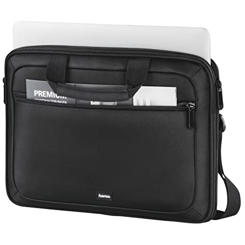 Hama Laptop Tasche bis 14.1 Zoll (Notebook Tasche f&uuml;r Laptop, Tablet, MacBook, Chromebook bis 14,1 Zoll, Umh&auml;ngetasche als Arbeitstasche oder Schultasche f&uuml;r Herren und Damen) schwarz
