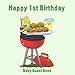Happy 1st Birthday Baby Guest Book: Picnic BBQ Theme Decorations | Baby Girl or Boy First Anniversary Party Sign in Memory Keepsake with Gift Log Tracker & Photos Space