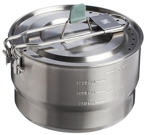 Stanley Wildfare Go 14-Piece Stainless Steel Prep & Cook Set | 1.65 qt Saucepan with Fold & Lock Handle | Bowls, Utensils, Cutting Board | Camping Essentials for Your Camp Kitchen | BPA-Free - Image 4