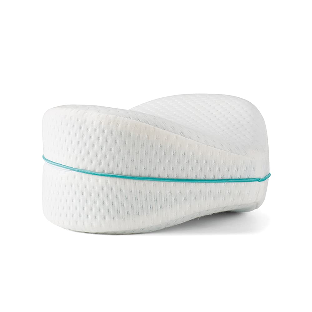 RESTFORM Leg Pillow, Almohada de Piernas y Rodillas con Espuma viscoelástica y diseño ergonómico para Mantener una Postura Correcta de Las piernas y la Espalda Durante el sueño