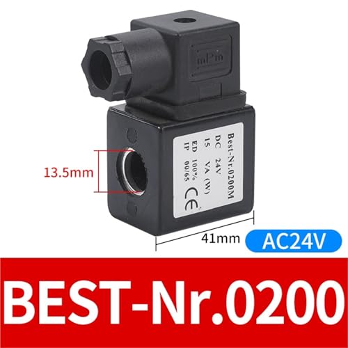 Bobine d'électrovanne à double tension 24V CC et 220V CA