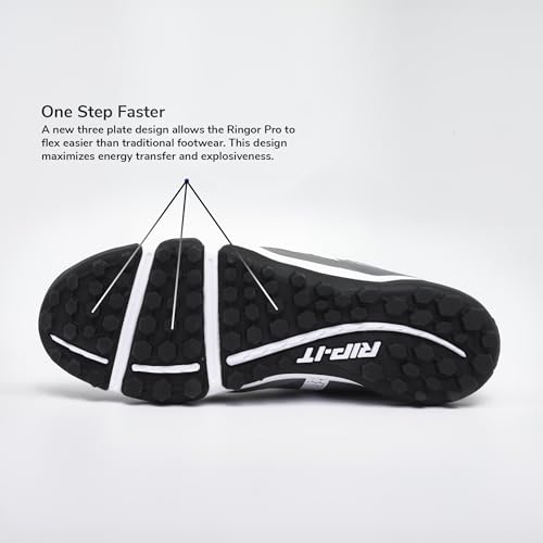 Image of RIP-IT SwiftStep Ringor Pro Turf Softball Shoes | Size 13 | Charcoal