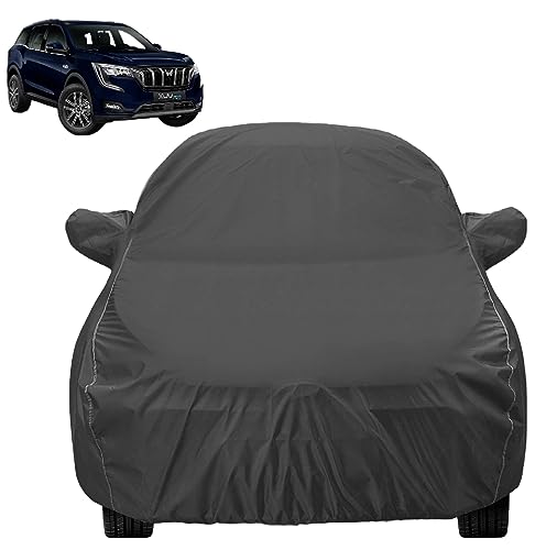 Image of Auto Hub Car Cover Compatible with Mahindra XUV 700, Dustproof, Heat Resistant, Triple Stitched, XUV700 Car Cover- Grey Look