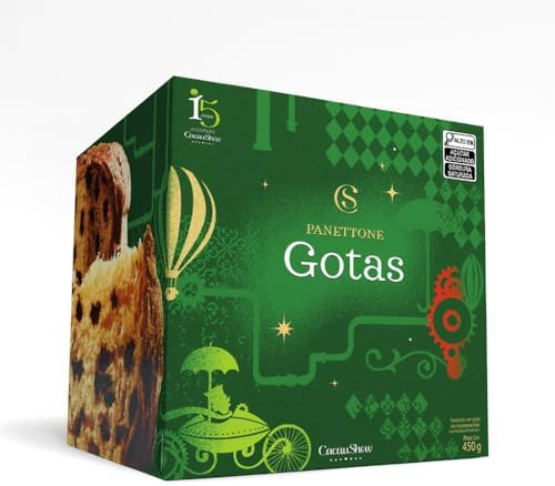 Panettone Cacau Show Gotas De Chocolate 450g Chocottone (Chocolat...