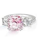 Samie Collection Meghan Markle Engagement Rings Inspired by Royal Wedding: 3.67ctw 3 Stone Cubic Zirconia & Simulated Gemstone Promise Ring: 18K Yellow Gold, 18K Rose Gold & Rhodium Plating, Size 5-10