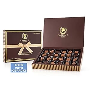 Carian’s Bistro Chokolade Assorted Chocolate Truffles Gaveæske med guldbånd, Premium chokoladegave og fantastisk til…