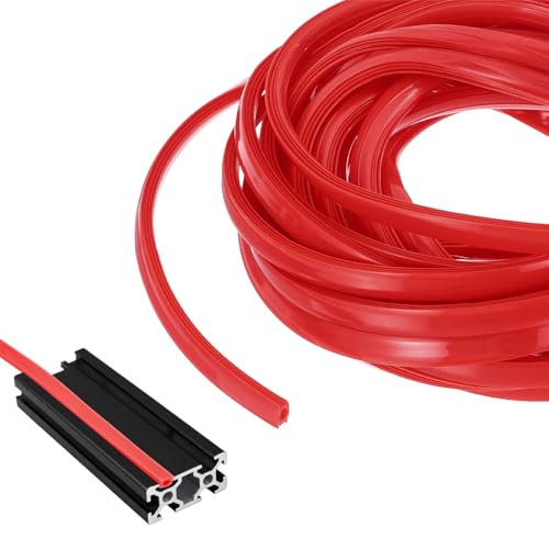 Cache rainure alu en U rouge haute finition pour châssis 3030 4040 de précision