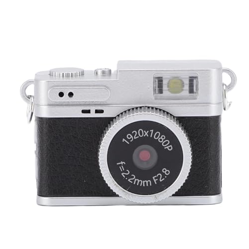 Caméscope porte-clés rétro compact noir et mini caméra portable de poche 1080P