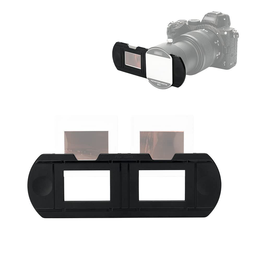 JJC FH-5 Set di 2 staffe scorrevoli da 35 mm per Nikon ES-2, adattatore per pellicole e altre diapositive, accessori fotocopiatrici