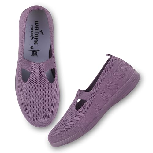 Image of Welcome Women's Casual, Running, Walking, Loafers, Sneakers, Sports Shoes, Memory Foam, W-KNIT-27