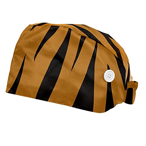 Casquettes de Travail anti-pression oreilles : Chapeaux Tigre Réglables à Boutons