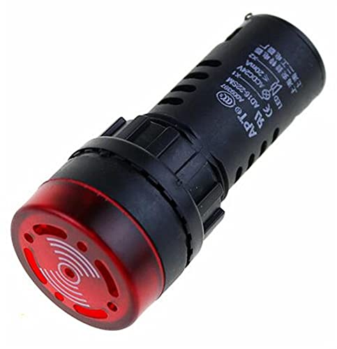 Buzzer intermittent AD16-22SM alarme rouge 110V double alerte