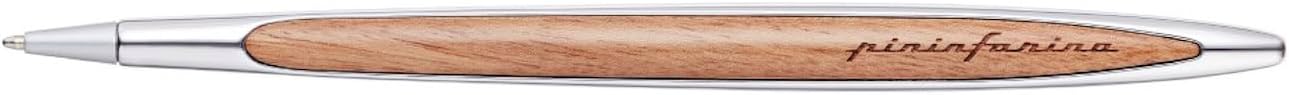 pininfarina CAMBIANO CLASSIC - INK. Luxury Ballpoint Pen. Aluminum With Inserts And Desk Stand In Walnut Wood. Best Ball Pen Gift Set for Men & Women