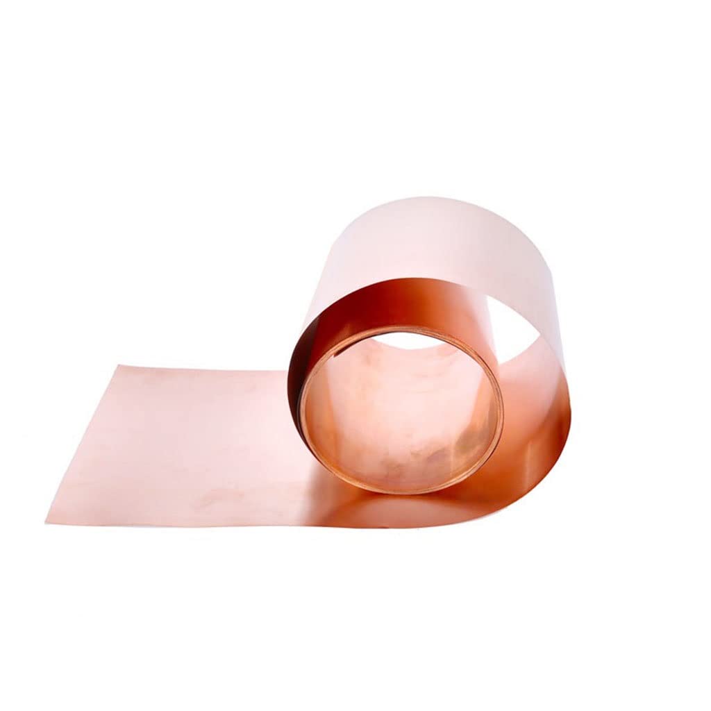 Produktbild von Reine Kupferfolie – 10 Cm Breit, 0,1 Mm Dick, 99,9 % Cu, Rolle à 1 M