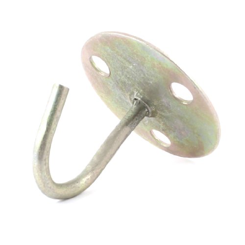 Aexit Round Shaped Rigging Base Ceiling Fan Mount Metal Hook Hanger Turnbuckles 7.5cm Height