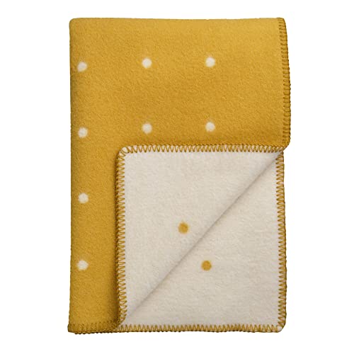 RØROS TWEED - Pastille - Wolldecke aus norwegischer Lammwolle - Design von Anderssen & Voll - Deckenmaße: 135 x 200 cm (6103 - Sun Yellow, 135 x 200 cm)