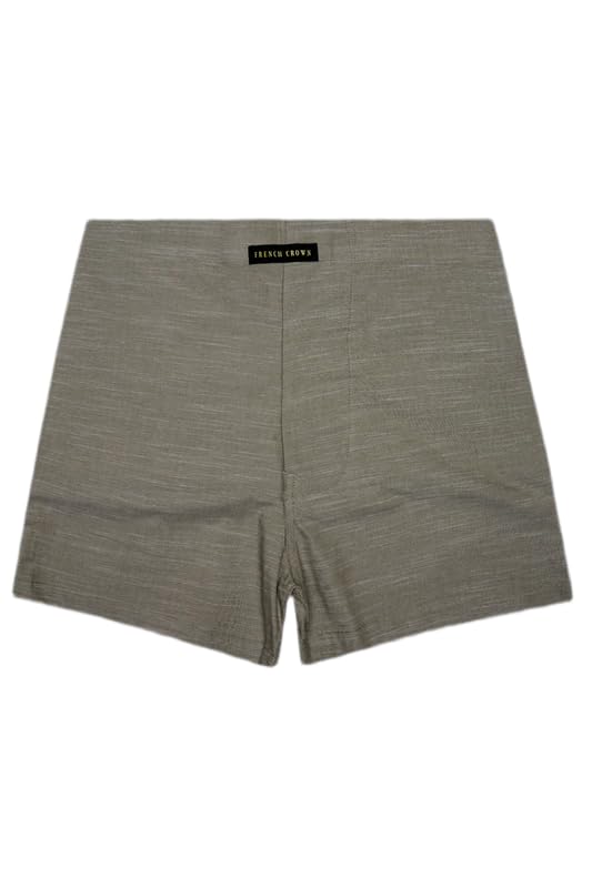 french crown Men's Ironstone-Carbon Gray Textured Chambray Premium Cotton Boxer-picture-45