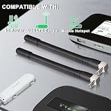 Bingfu 4G LTE antena 3 dBi zewnętrzna antena TS9 (2 sztuki) Kompatybilna z 4G LTE MiFi mobilny WiFi hotspot router USB modem Nighthawk AC785 AC790 AC810 LB2120 Huawei ZTE