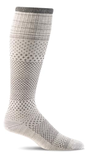 Sockwell Women's Micro Grade Moderate Graduated Compression Sock, Natural - M/L