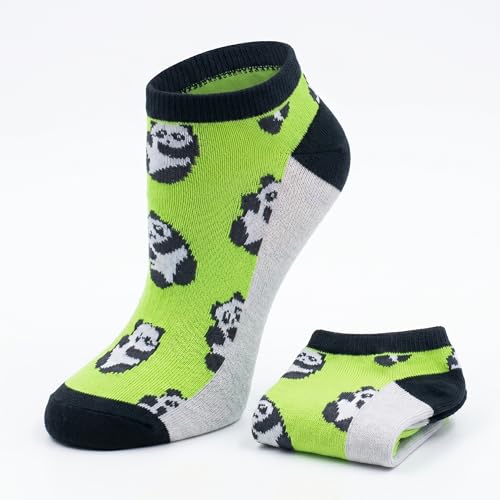 Image of Tipi Toe Women's & Girls 20 Pairs Colorful Patterned No Show Socks For Women Size 9-11