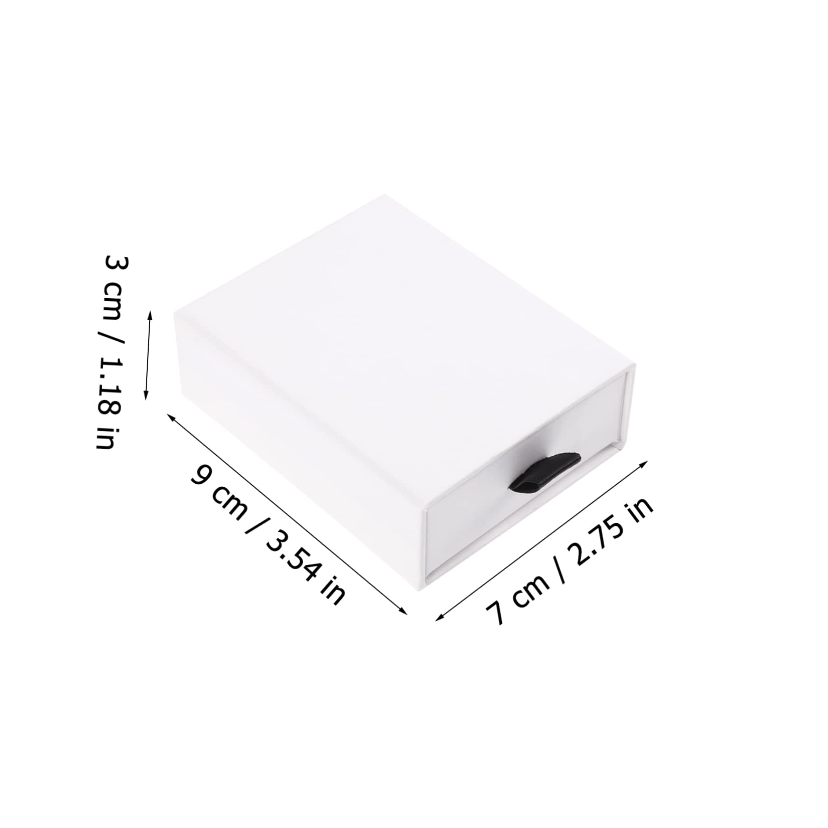 20 Stück-pack Schmuckaufbewahrungsbox aus Weißem Papier mit Schubladendesign Einfachem Stil zur Organisation und Präsentation von Schmuck und Geschenken