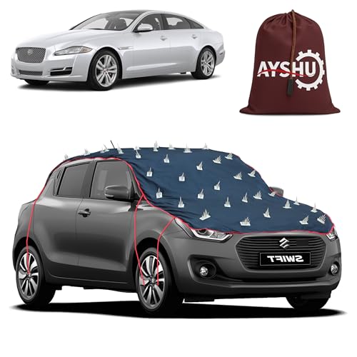 Image of AYSHU Water-Resistant Spike Car Cover for Jaguar XJ L - Protects from Dogs, Monkeys, Dust, Sunlight & UV - Full Roof Universal Fit