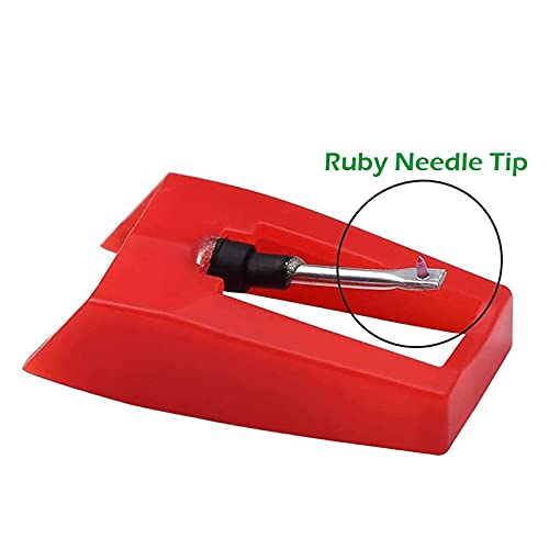 Set 4 Puntine Per Giradischi Universali - Compatibili Con La Maggior Parte Dei Grammofoni - Stilo In Rubino - Foto 6