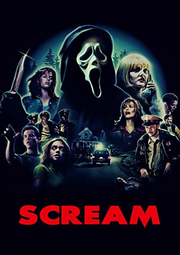 Image of Scream (1996) Movie Poster Framed or Unframed Glossy Poster (A4-210 × 297 mm Unframed)