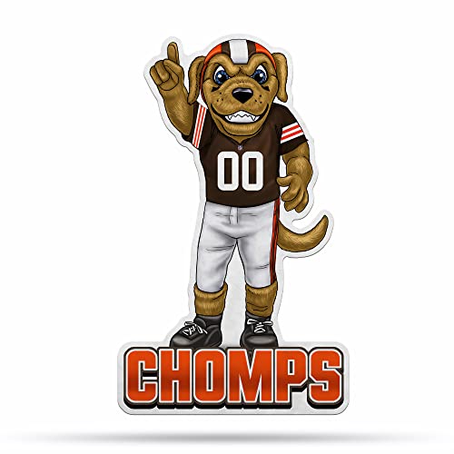 Rico Industries NFL Football Cleveland Browns Mascot Shape Cut Pennant - Home and Living Room Décor - Soft Felt EZ to Hang
