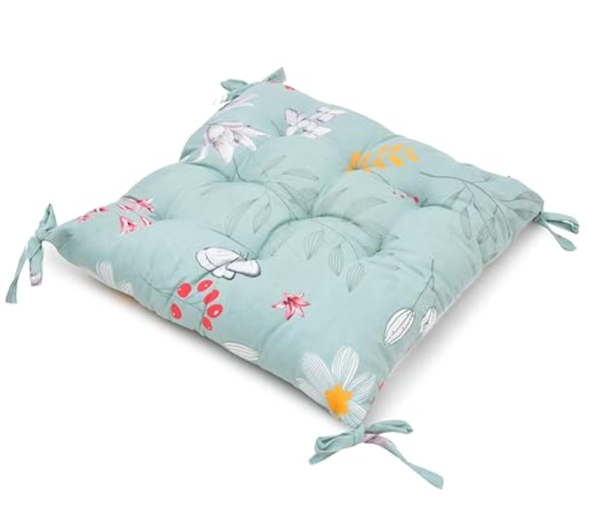 Microfiber Cotton Chair Cushion 16x16 Inch, Pack of 2