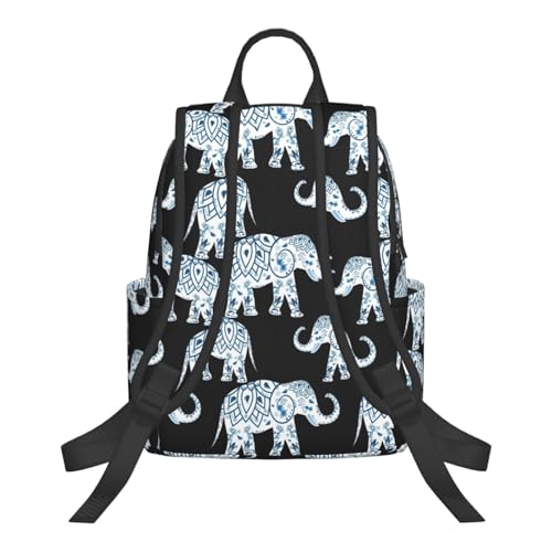 Sac à dos léger imprimé éléphant ergonomique pour éviter le mal de dos