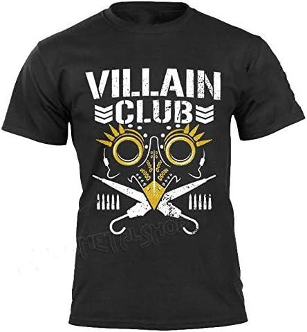 New Japan Pro-Wrestling Bullet Club Marty Scurll Villain Club Men T-Shirt Njpw Omega Black