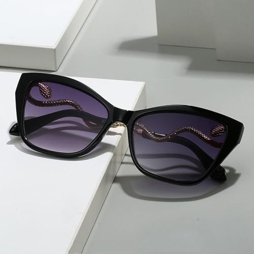 Vintage Cat Eye Sunglasses Women for Men Punk Popular Luxury Sexy Ladies Metal Uv4003