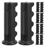 HEATSHAKING 6 Stück Rutschfeste Gummi Rollstuhlrohrgriffe mit 18mm Öffnungsdurchmesser Ergonomischer Handschutz für Besseren Halt und Kontrolle Am Rollstuhl oder Trolleygriff